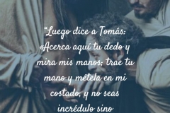 no seas incrédulo