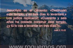 Jesucristo es el cimiento
