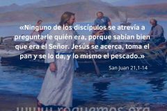 sabían bien que era el Señor