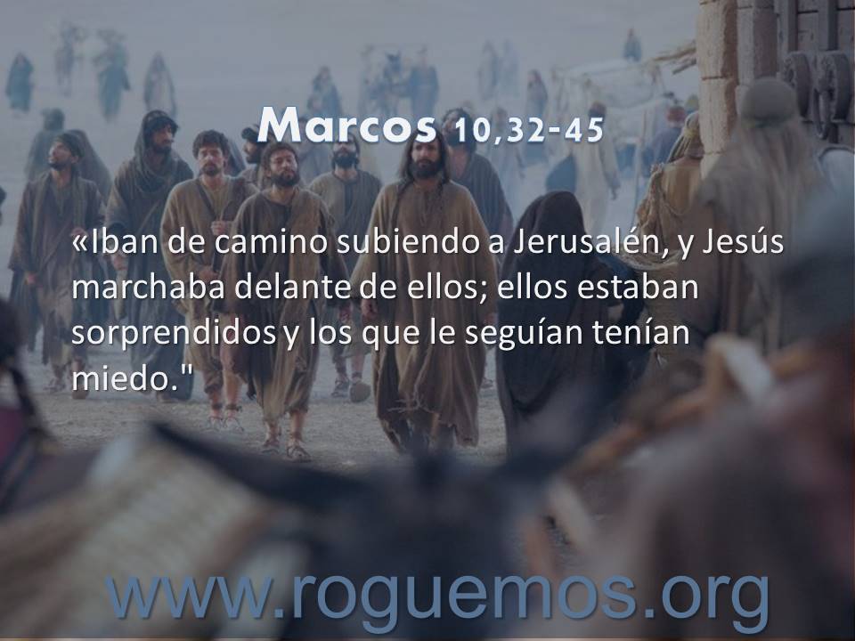 Jesús marchaba delante