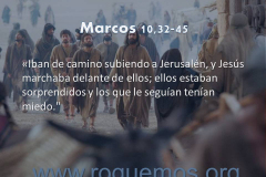 Jesús marchaba delante