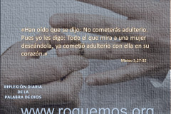 No cometerás adulterio