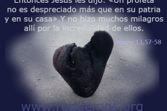 no hizo muchos milagros allí