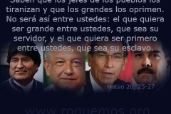 los jefes de los pueblos los tiranizan