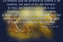 así será al fin del tiempo
