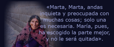 inquieta y preocupada – Lucas 10,38-42