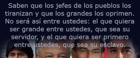 los jefes de los pueblos los tiranizan