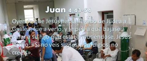 curar a su hijo – Juan 4,43-54