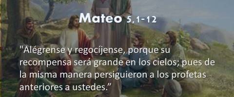 Mateo 5,1-12 – Alégrense y regocíjense