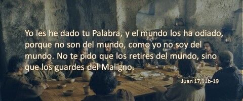 Juan 17,11b-19 – no son del mundo